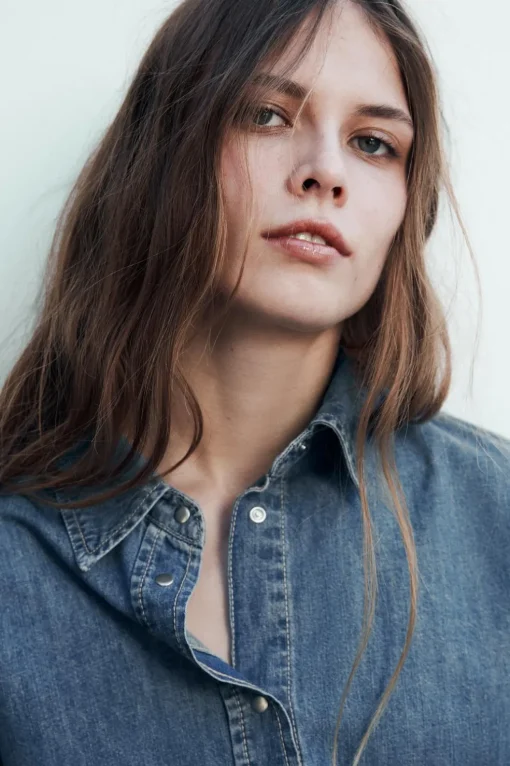 CAMISA DENIM TRF