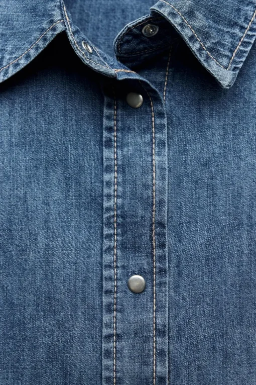 CAMISA DENIM TRF
