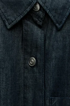 CAMISA DENIM TRF BOLSILLO