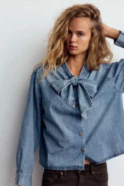 CAMISA DENIM TRF LAZO