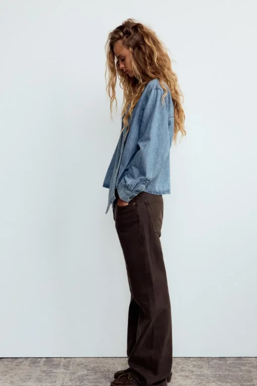 CAMISA DENIM TRF LAZO