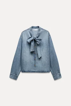 CAMISA DENIM TRF LAZO