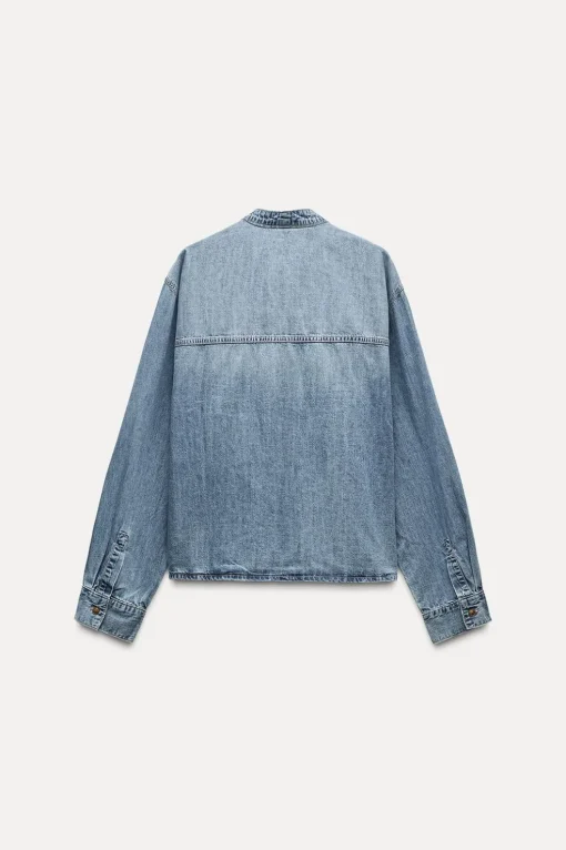 CAMISA DENIM TRF LAZO