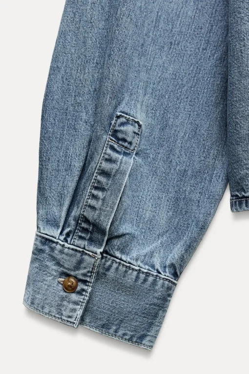 CAMISA DENIM TRF LAZO