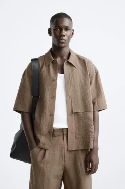 CAMISA EFECTO ARRUGADO