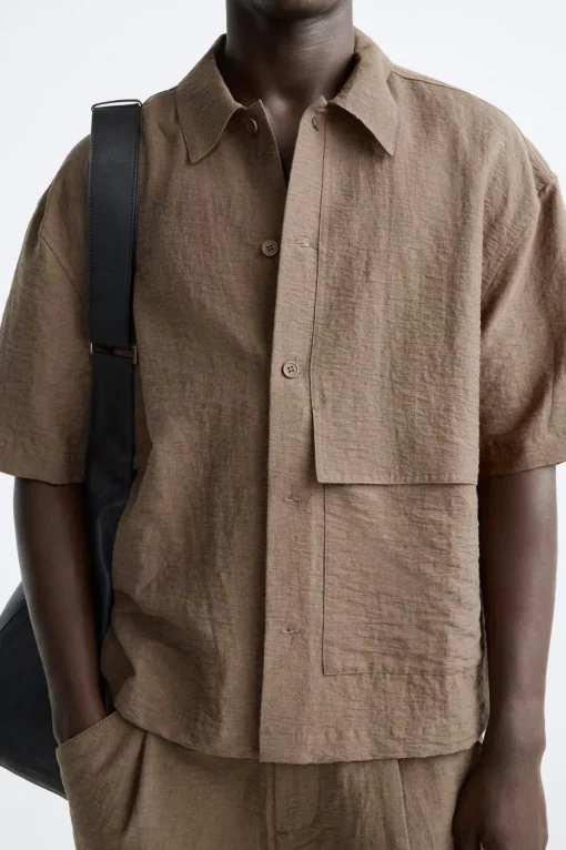 CAMISA EFECTO ARRUGADO