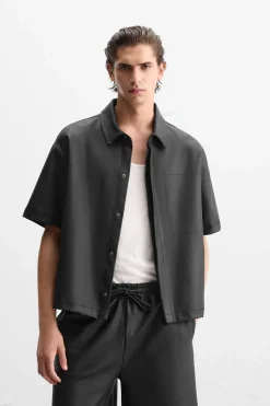 CAMISA EFECTO ENCERADO
