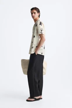 CAMISA ELÁSTICA ESTAMPADO FLORAL