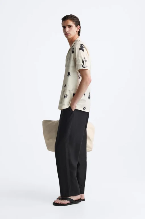 CAMISA ELÁSTICA ESTAMPADO FLORAL