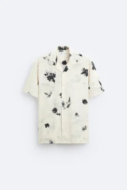 CAMISA ELÁSTICA ESTAMPADO FLORAL