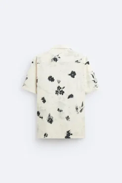 CAMISA ELÁSTICA ESTAMPADO FLORAL