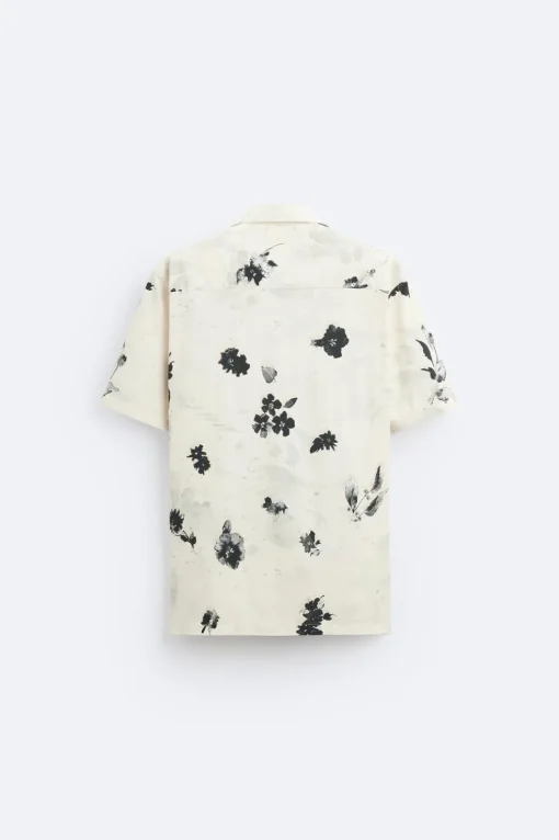 CAMISA ELÁSTICA ESTAMPADO FLORAL