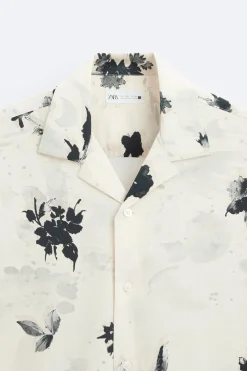 CAMISA ELÁSTICA ESTAMPADO FLORAL