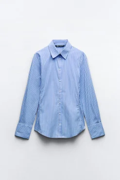 CAMISA ENTALLADA POPELÍN