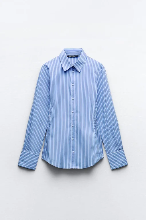 CAMISA ENTALLADA POPELÍN