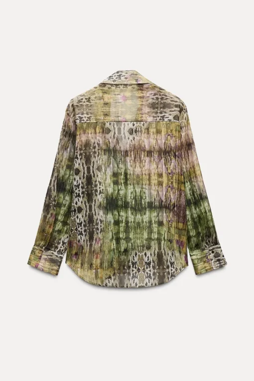 CAMISA ESTAMPADA HILO METALIZADO
