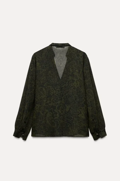 CAMISA ESTAMPADA VIVO TERCIOPELO