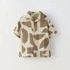 CAMISA ESTAMPADO CON LINO