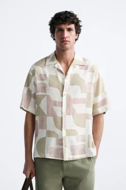 CAMISA ESTAMPADO GEOMETRICO