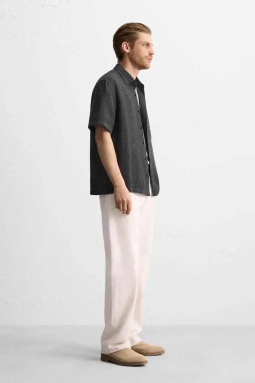 CAMISA ESTRUCTURA CON VISCOSA