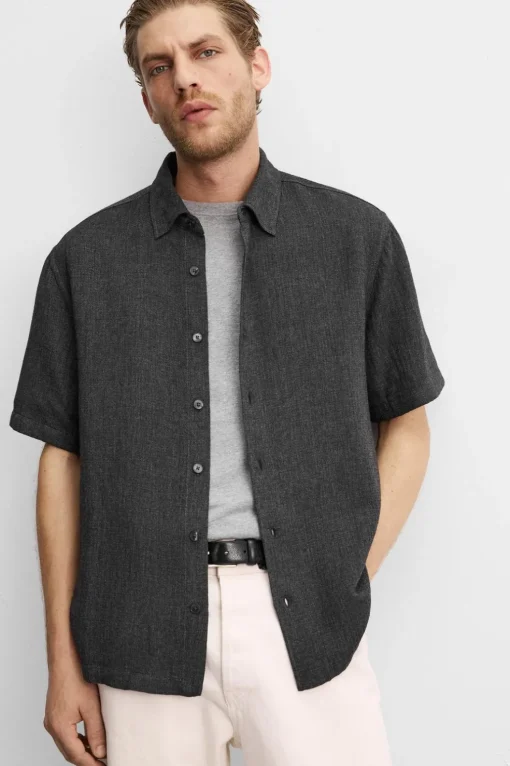 CAMISA ESTRUCTURA CON VISCOSA