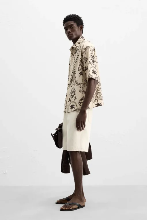 CAMISA ESTRUCTURA ESTAMPADA