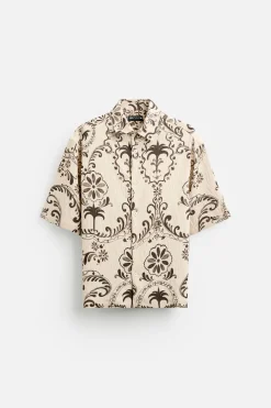 CAMISA ESTRUCTURA ESTAMPADA