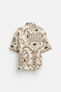 CAMISA ESTRUCTURA ESTAMPADA