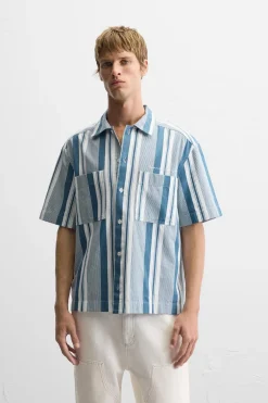 CAMISA ESTRUCTURA RAYAS