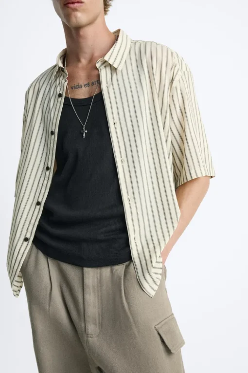 CAMISA ESTRUCTURA RAYAS