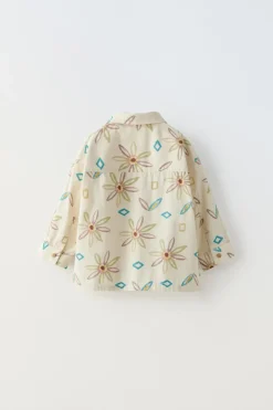 CAMISA FLORES Y ROMBOS
