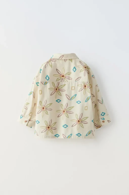 CAMISA FLORES Y ROMBOS