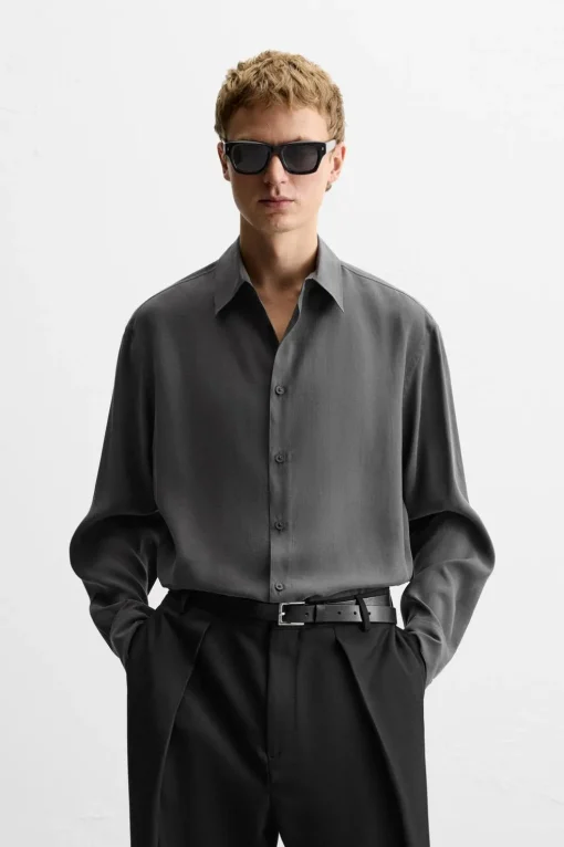 CAMISA FLUIDA CON MODAL