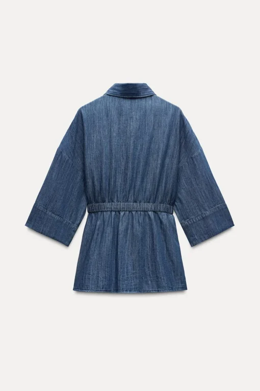 CAMISA FLUIDA DENIM Z1975 LAZADA