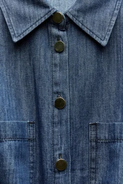 CAMISA FLUIDA DENIM Z1975 LAZADA