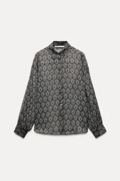 CAMISA FLUIDA ESTAMPADA