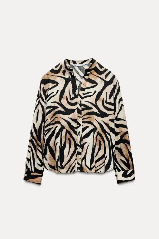 CAMISA FLUIDA ESTAMPADO ANIMAL