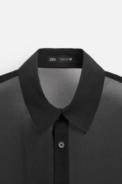CAMISA FLUIDA SEMITRANSPARENTE