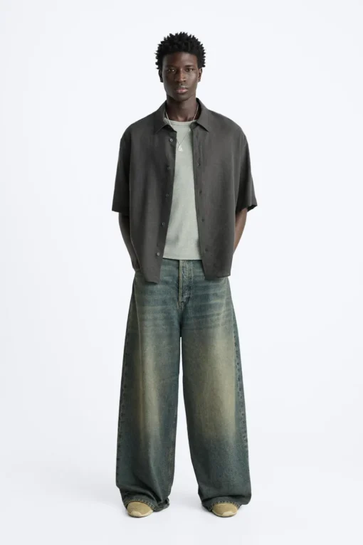 CAMISA JACQUARD CON LYOCELL
