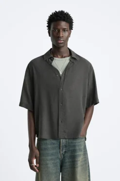 CAMISA JACQUARD CON LYOCELL