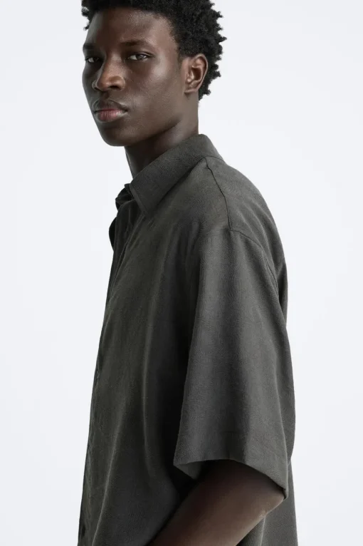 CAMISA JACQUARD CON LYOCELL
