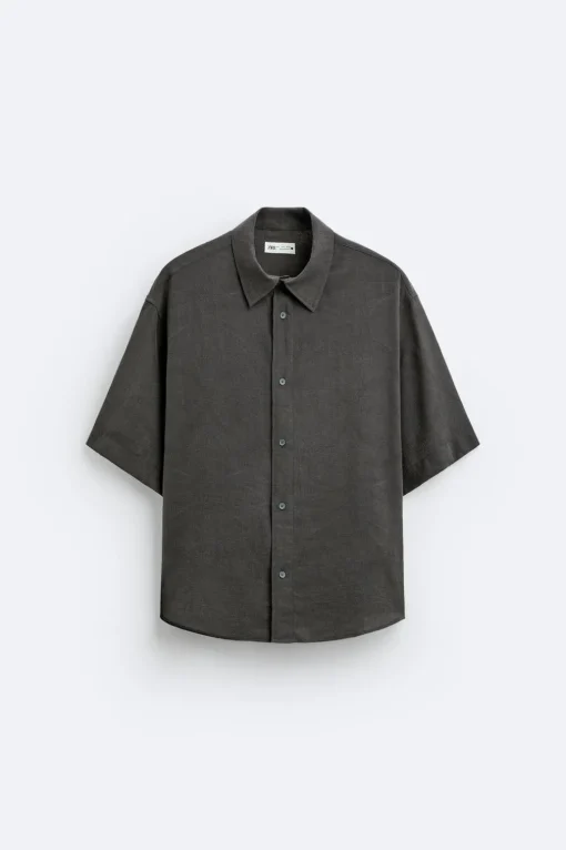 CAMISA JACQUARD CON LYOCELL