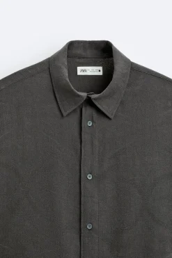 CAMISA JACQUARD CON LYOCELL