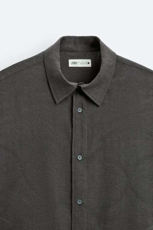 CAMISA JACQUARD CON LYOCELL