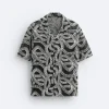 CAMISA JACQUARD CONTRASTE