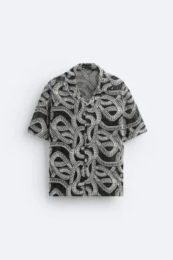 CAMISA JACQUARD CONTRASTE
