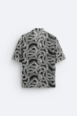 CAMISA JACQUARD CONTRASTE