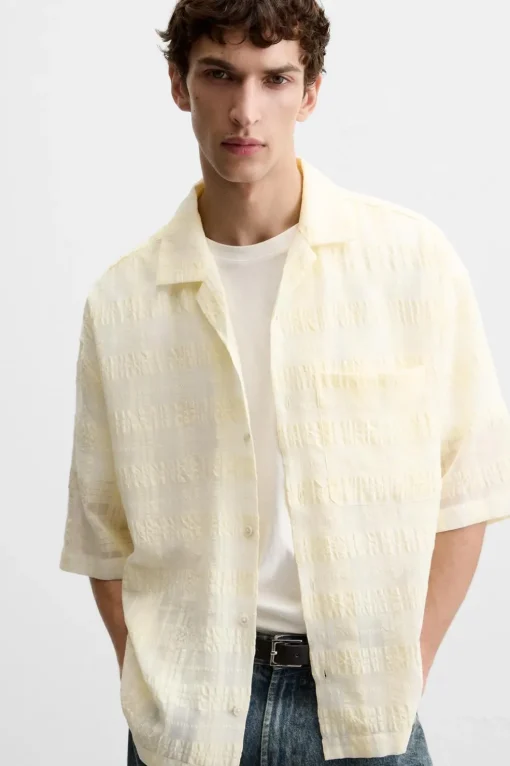 CAMISA JACQUARD CUADROS