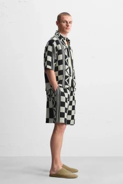 CAMISA JACQUARD GEOMETRICO