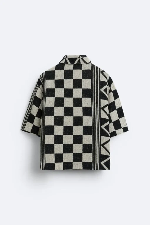 CAMISA JACQUARD GEOMETRICO